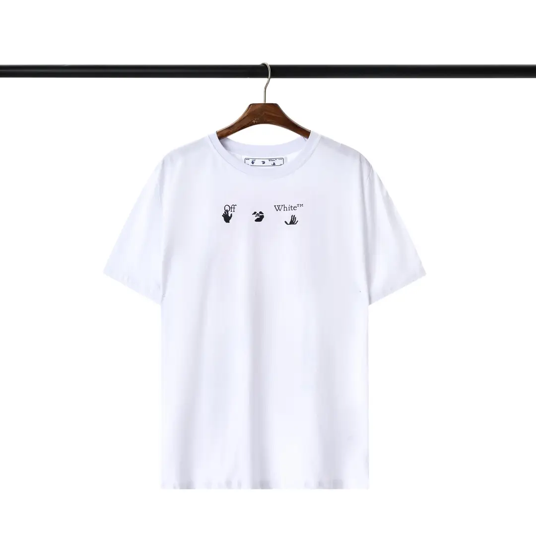 Men Off-White Melting Arrow T-Shirt Summer White Black