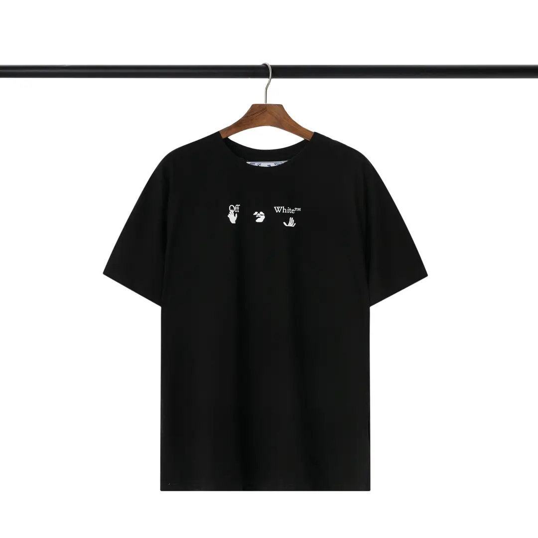 Men Off-White Melting Arrow T-Shirt Summer White Black