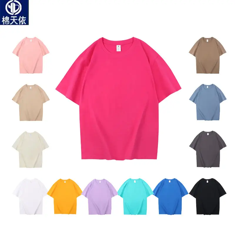 Men Pure Cotton Loose T-Shirt Multi Colors
