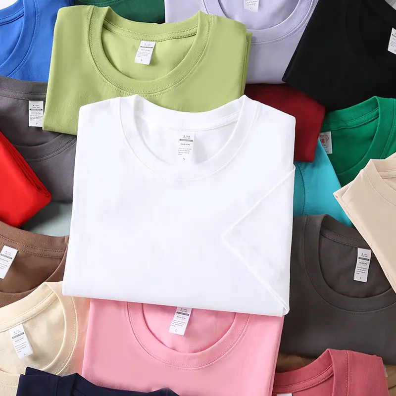240g Cotton Round Neck T-Shirt 16 Colors