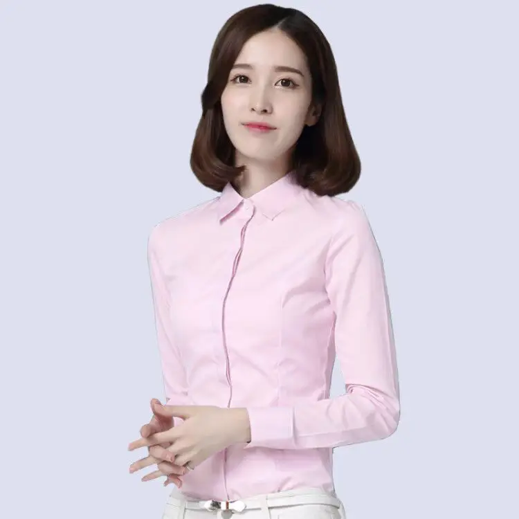 White Women's Slim Fit Non-Iron Business Shirt