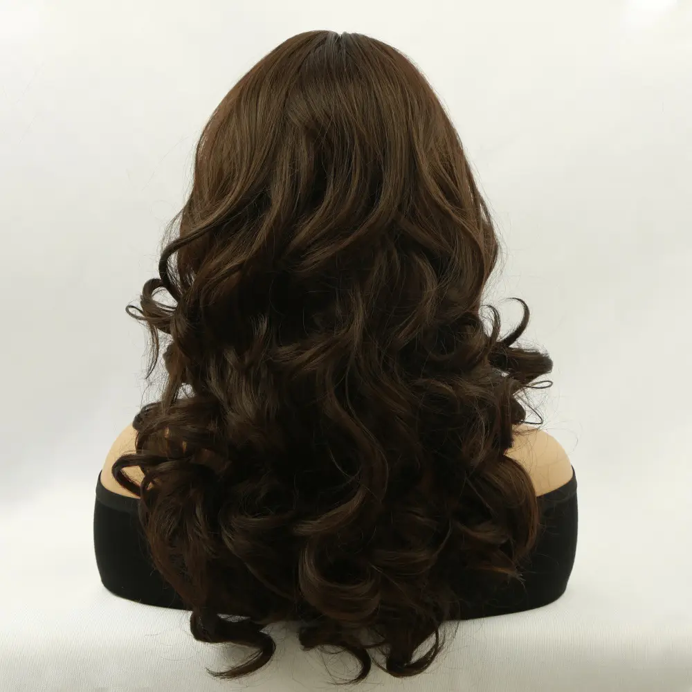 Premium Quality Long Bouncy Brown Wigs for Pakistani Women