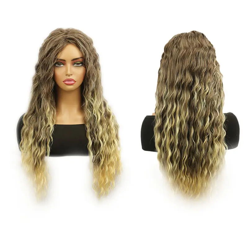 Long Curly Silver Blonde Wigs for Pakistani Women