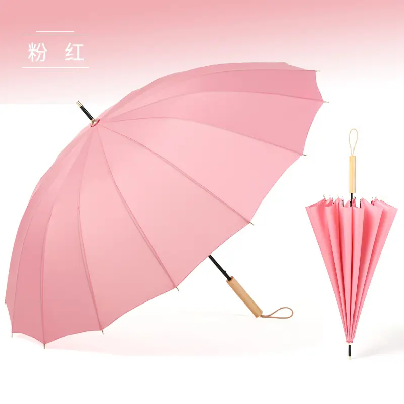 Automatic Long Handle Umbrella White Large Size