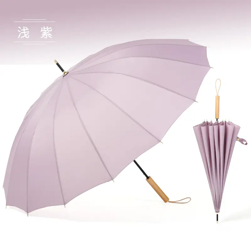 Automatic Long Handle Umbrella White Large Size