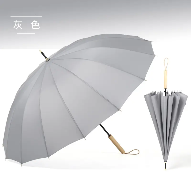 Automatic Long Handle Umbrella White Large Size