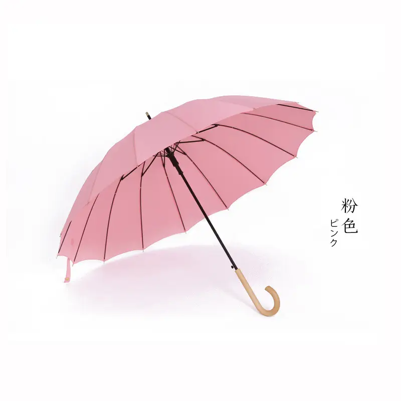Automatic Long Handle Umbrella White Large Size