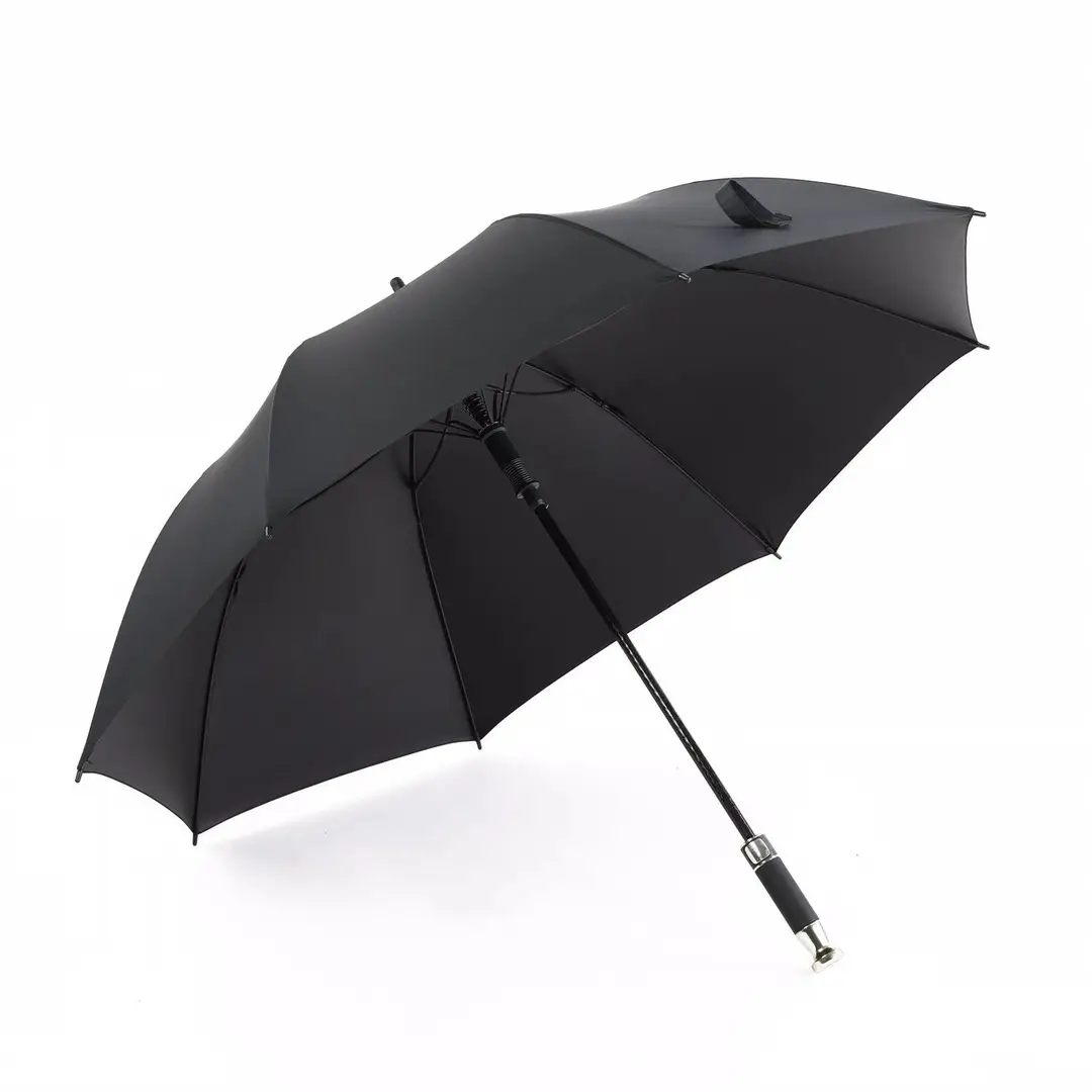 Stylish Black Long Handle Business Umbrella