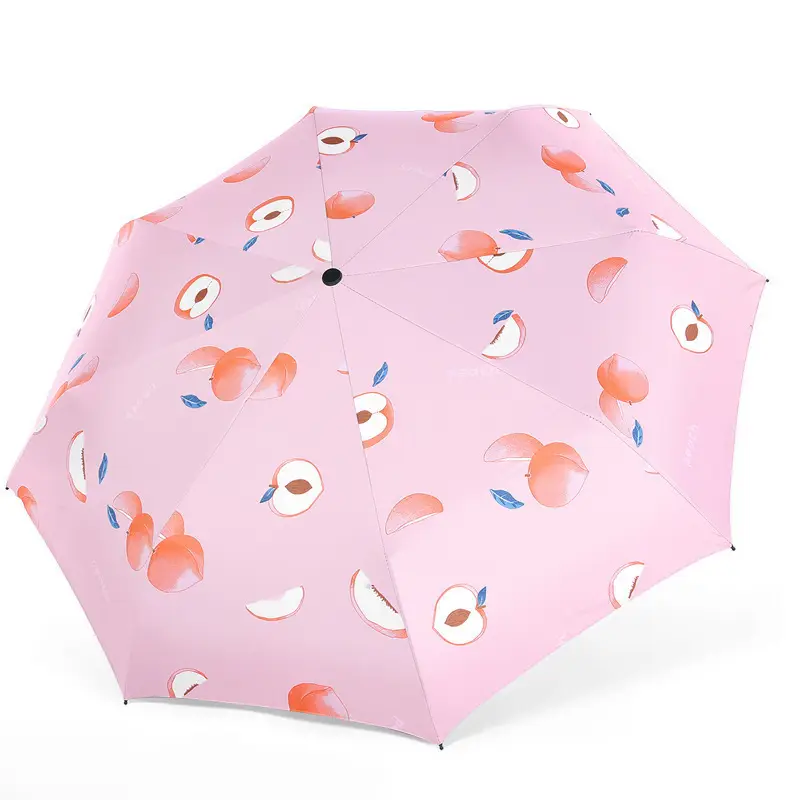 Fruit Print UV Protection Automatic Umbrella