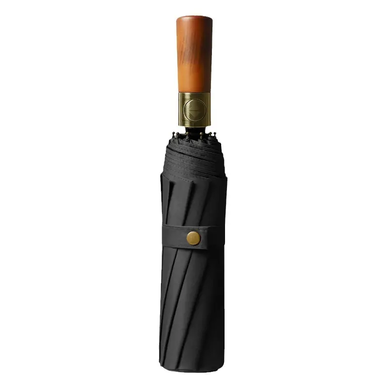 Automatic Sun & Rain Umbrella UPF50+ Bronze Handle