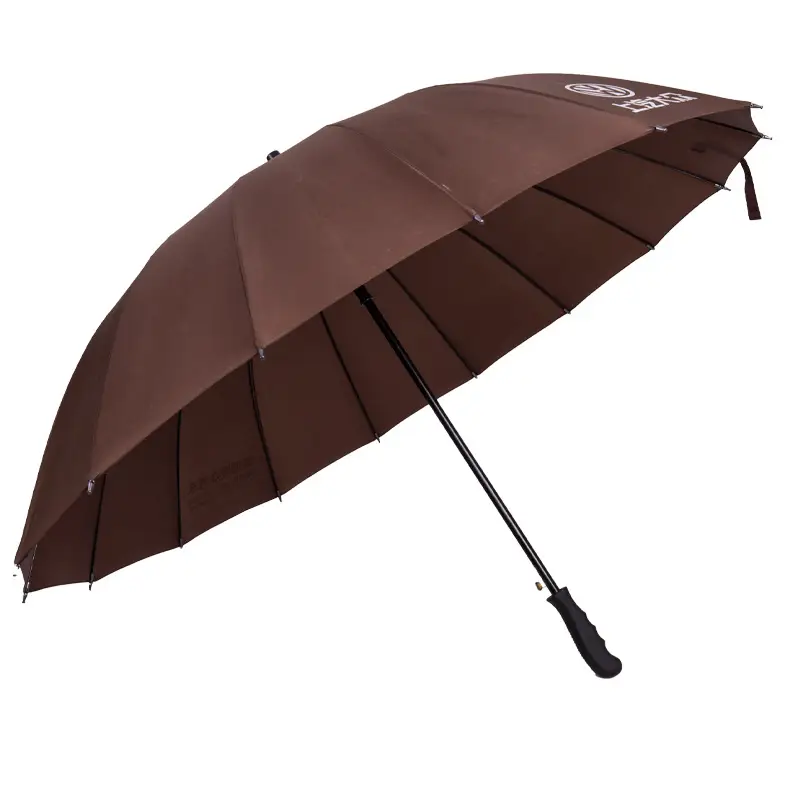 Dark Blue Japanese Style Straight Handle Umbrella