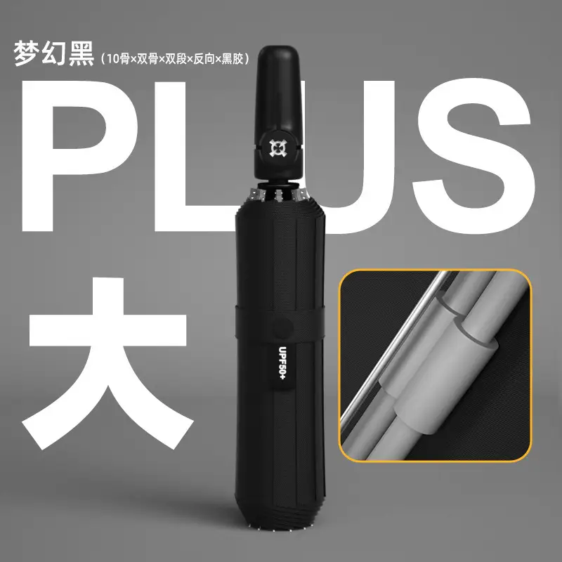 Full Automatic Oversized Umbrella 116CM Black