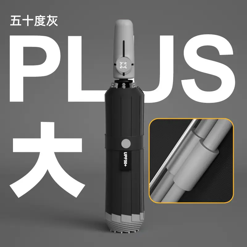Full Automatic Oversized Umbrella 116CM Black