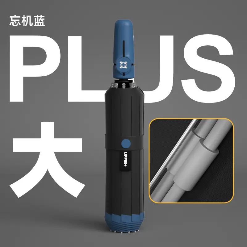 Full Automatic Oversized Umbrella 116CM Black