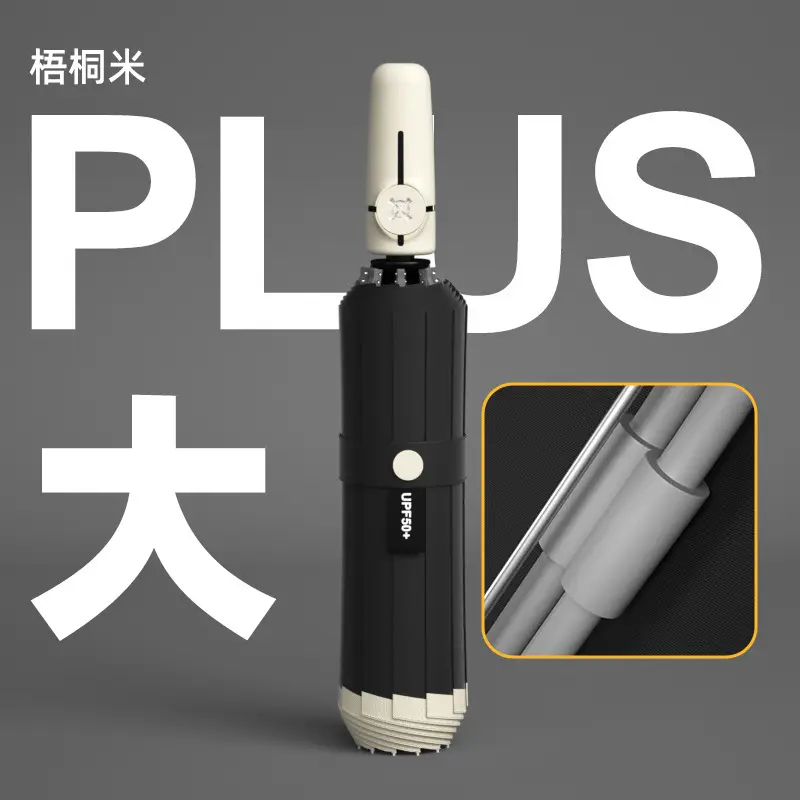 Full Automatic Oversized Umbrella 116CM Black
