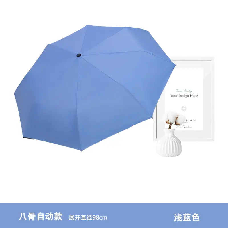 Fully Automatic Sun & Rain Umbrella UPF50+ 12 Bone
