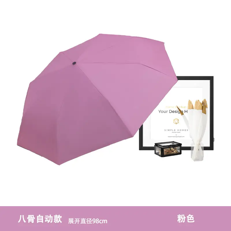 Fully Automatic Sun & Rain Umbrella UPF50+ 12 Bone