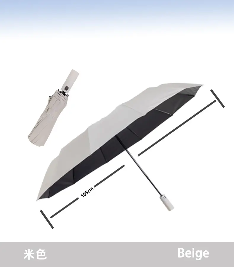 Fully Automatic Sun & Rain Umbrella UPF50+ 12 Bone