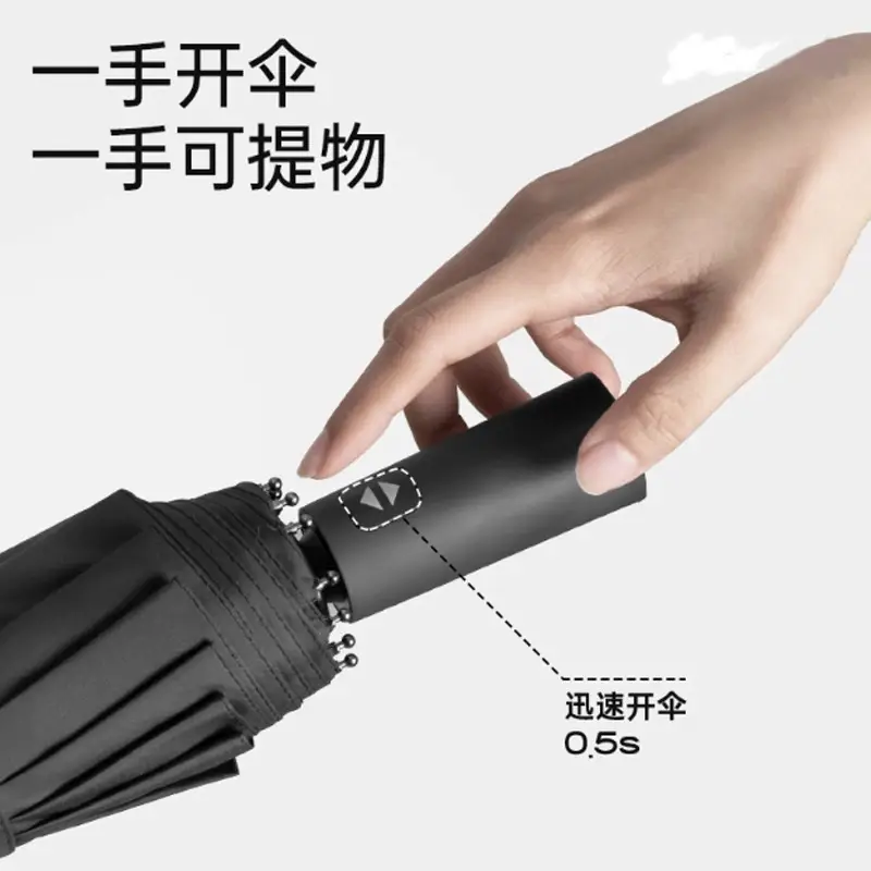 Fully Automatic Sun & Rain Umbrella UPF50+ 12 Bone