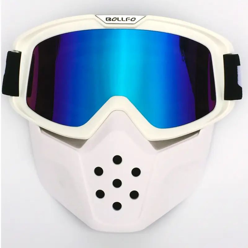 BOLLFO Retro Mask Goggles Off Road Motorcycle Racing Glasses