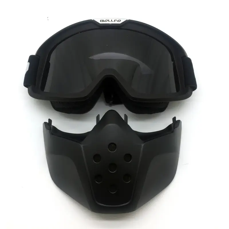 BOLLFO Retro Mask Goggles Off Road Motorcycle Racing Glasses