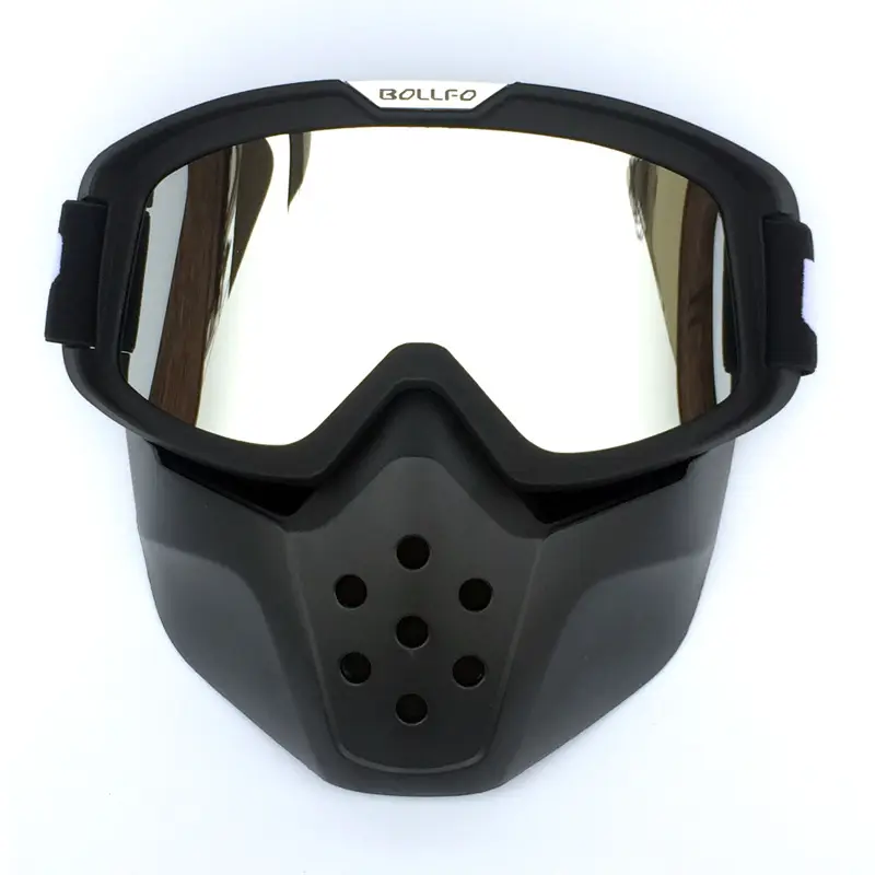 BOLLFO Retro Mask Goggles Off Road Motorcycle Racing Glasses