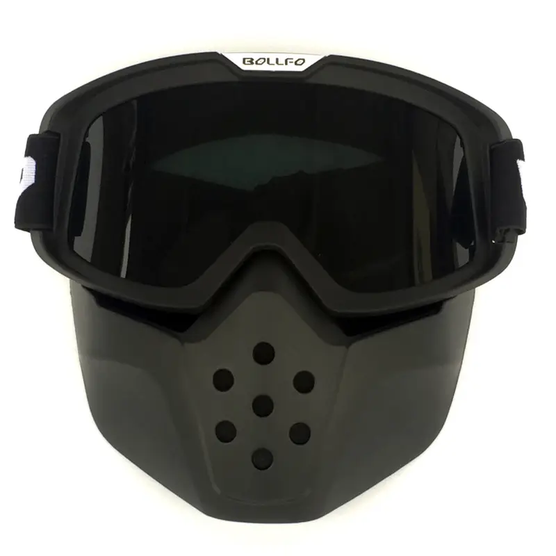 BOLLFO Retro Mask Goggles Off Road Motorcycle Racing Glasses