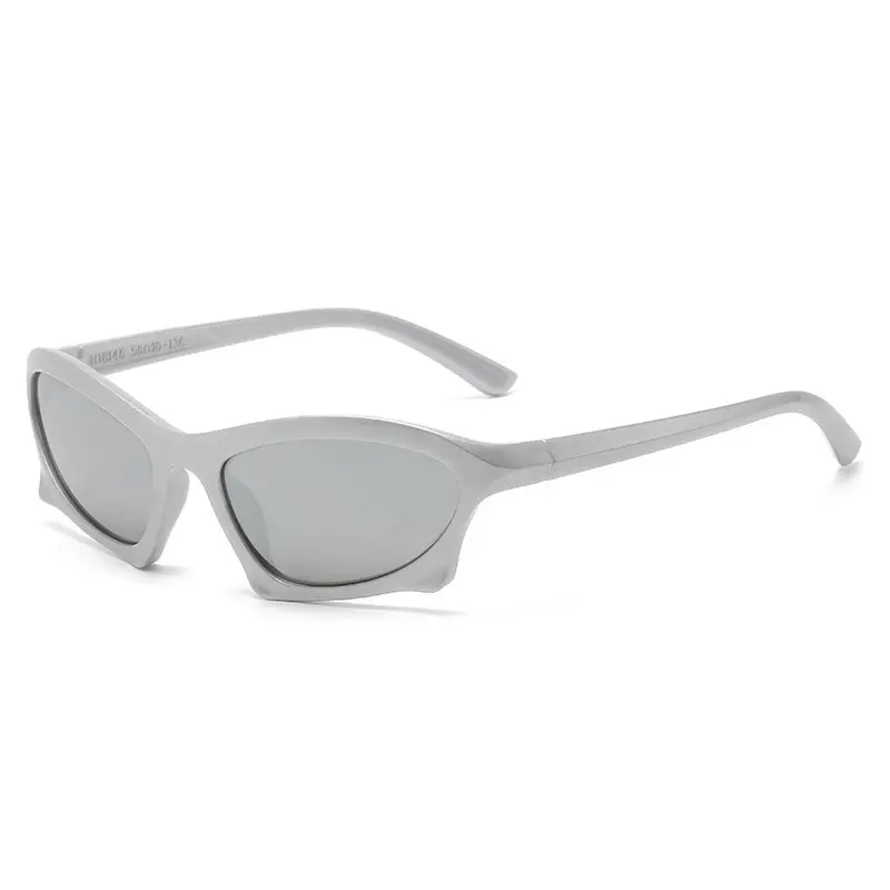 Silver Frame UV Protection Sunglasses for Men Women