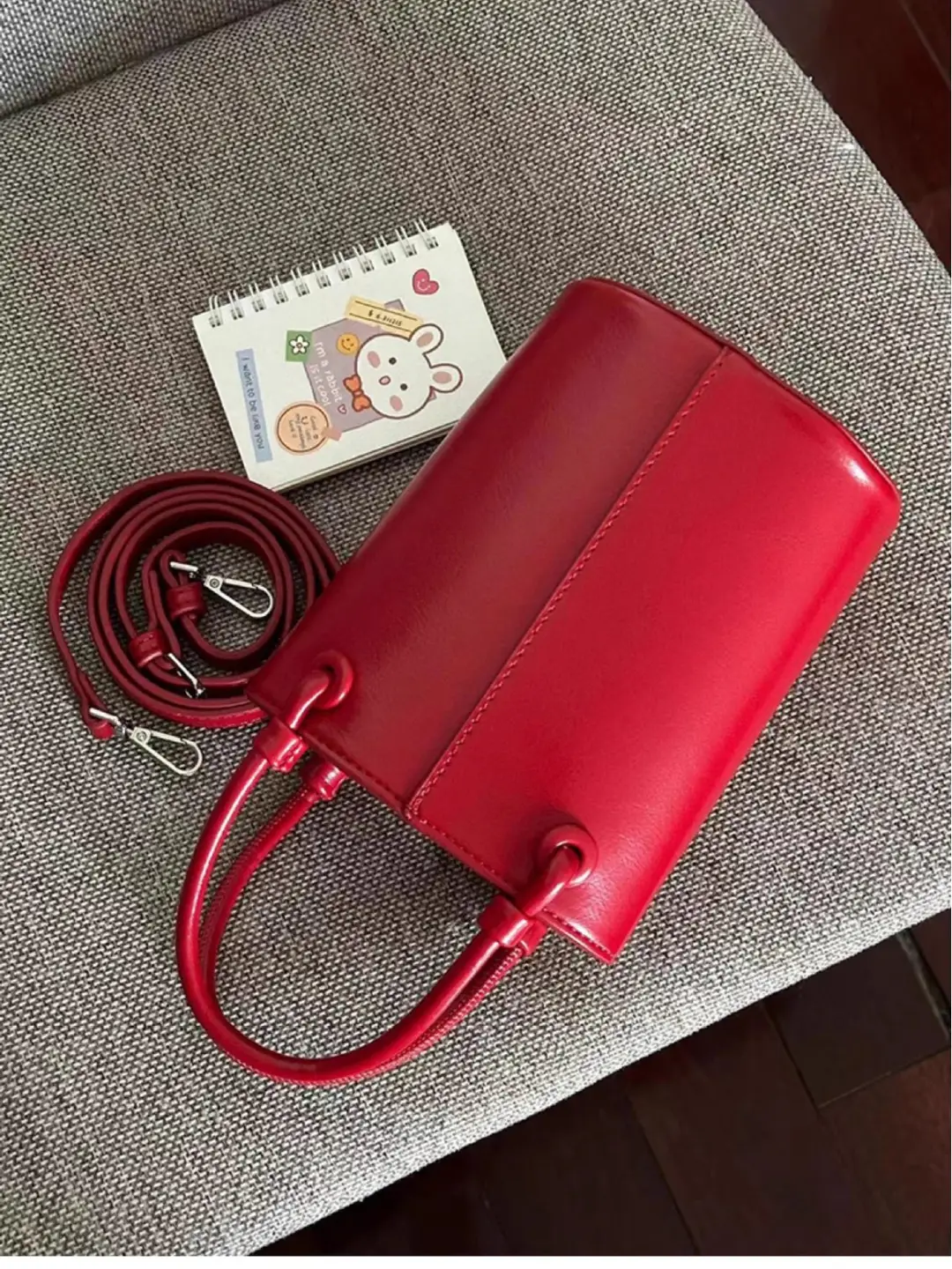 Black Retro Bucket Handbag for Women