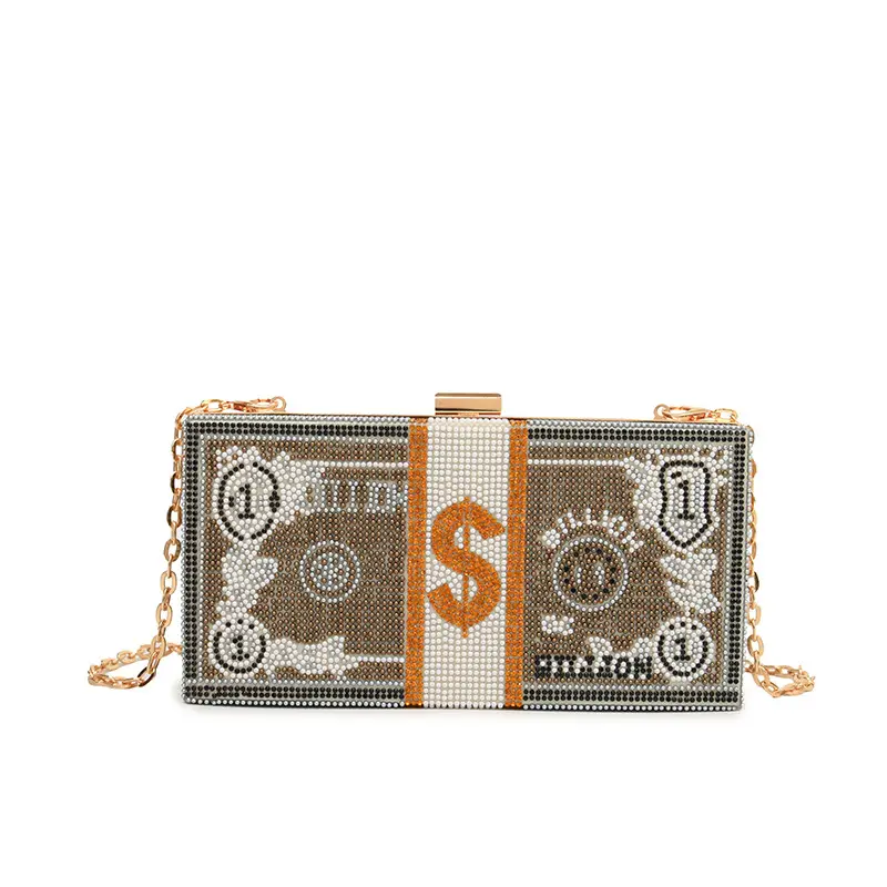 Diamond Encrusted $10,000 Bill Bag for Women
