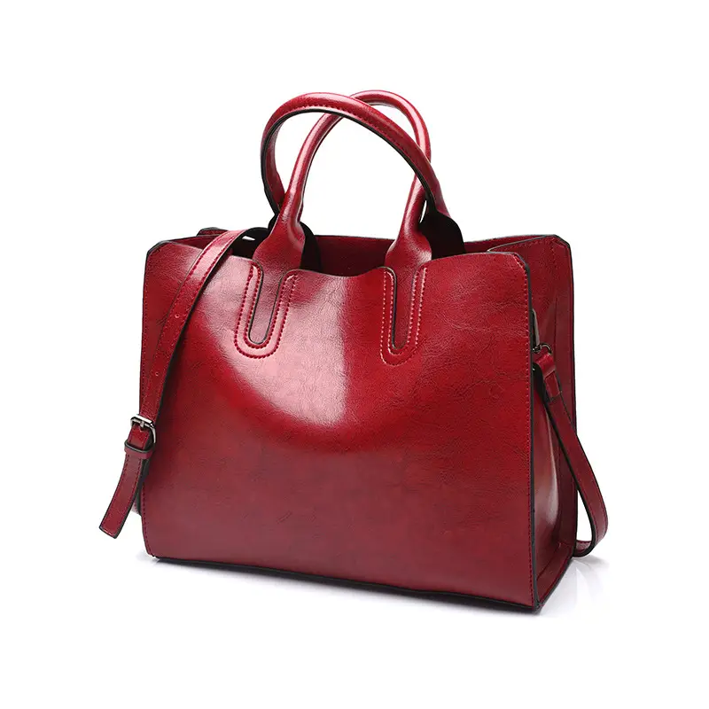 Retro Brown Leather Handbag for Women
