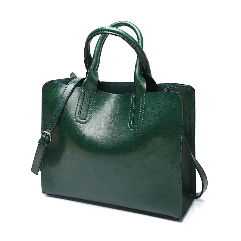 Retro Brown Leather Handbag for Women
