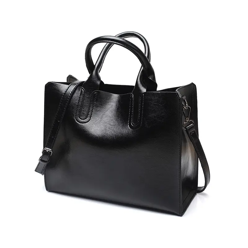 Retro Brown Leather Handbag for Women
