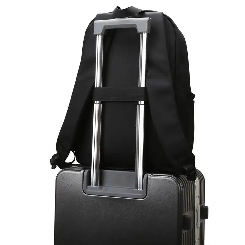 Black Multi-Layer Backpack 15.6" Laptop Space
