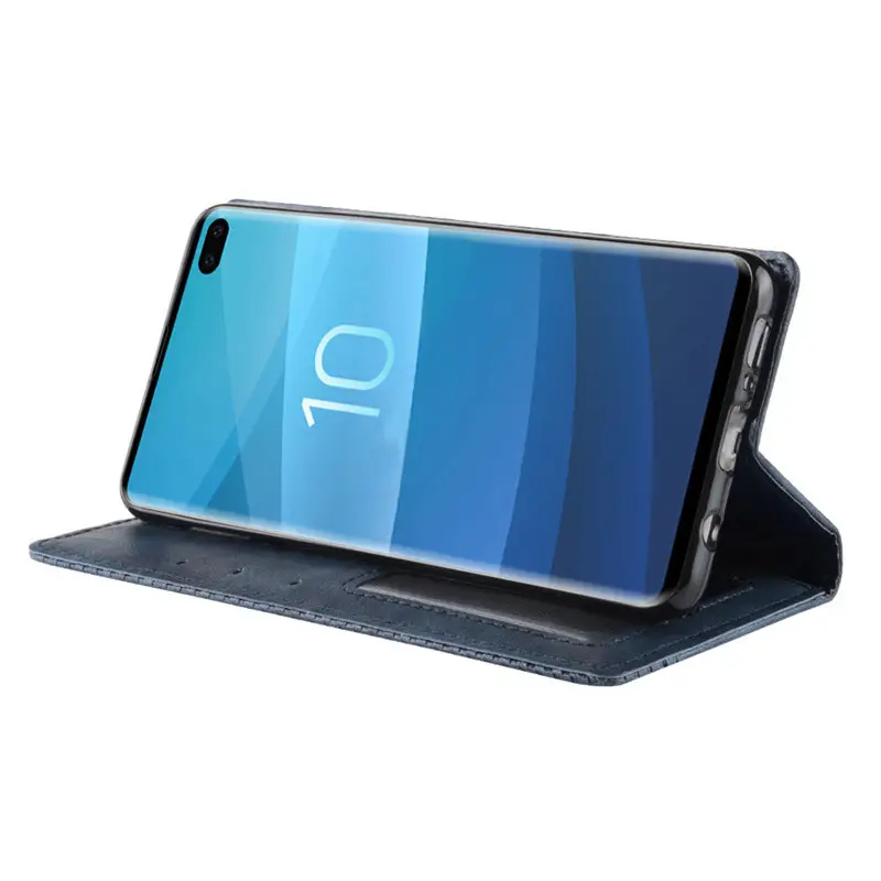 Samsung S10 Plus Leather Flip Case Multi Color Premium