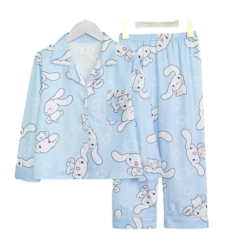 LABUBU Pink Tie-Dye Pajamas for Kids 3-10 Years