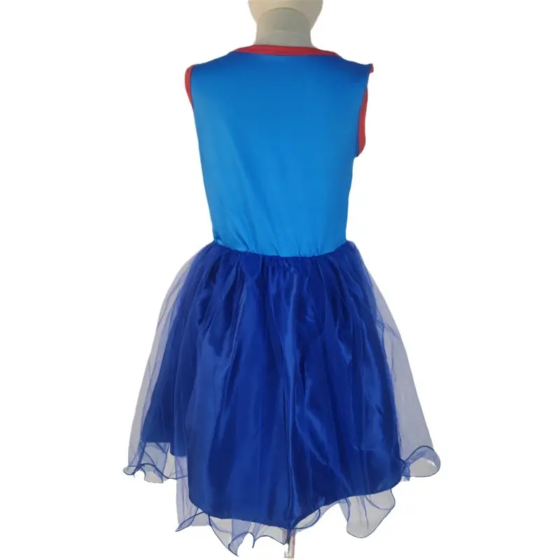 Spider-Man Blue Tulle Dress with Mask for Kids