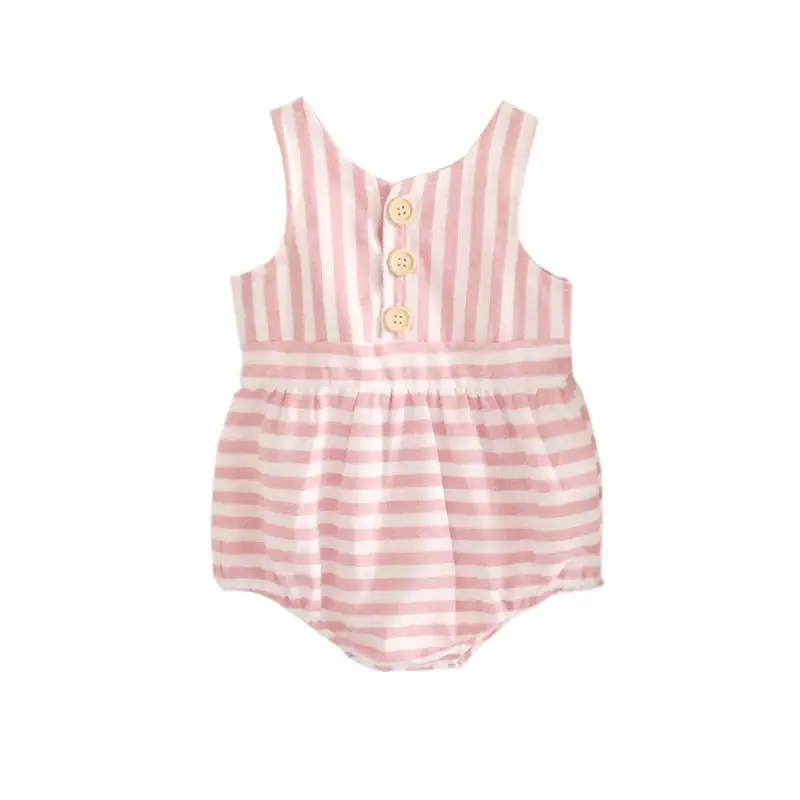 Stylish Striped One-Pieces for Girls Pink Blue