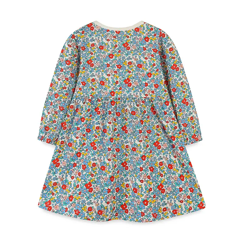 Autumn Floral Princess Skirt Dress for Kids