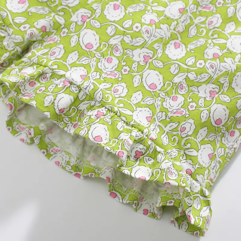 Kids Floral Top & Shorts Suit Summer Wear