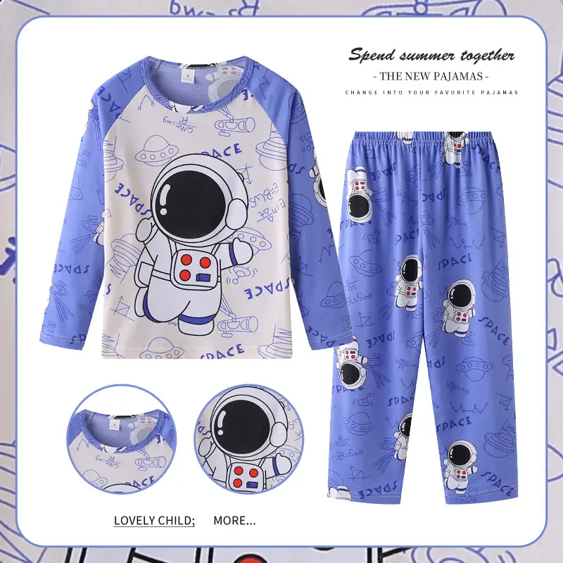 Stitch T-Shirt & Pants Set Blue Cotton for Kids