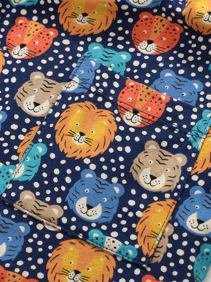 Kids Cotton Animal Print Dress for Girls Autumn Wear