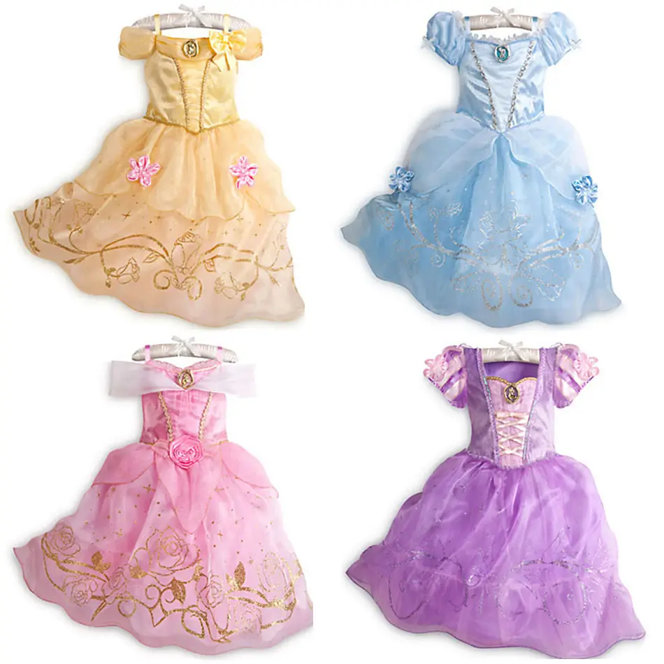 Princess Dresses for Girls 3-8Yr Summer Embroidered