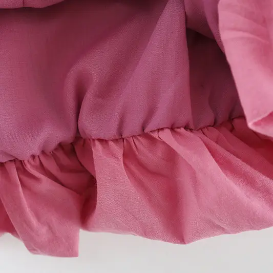 Pink Rabbit Ears Dress for Girls with Lace & Tail