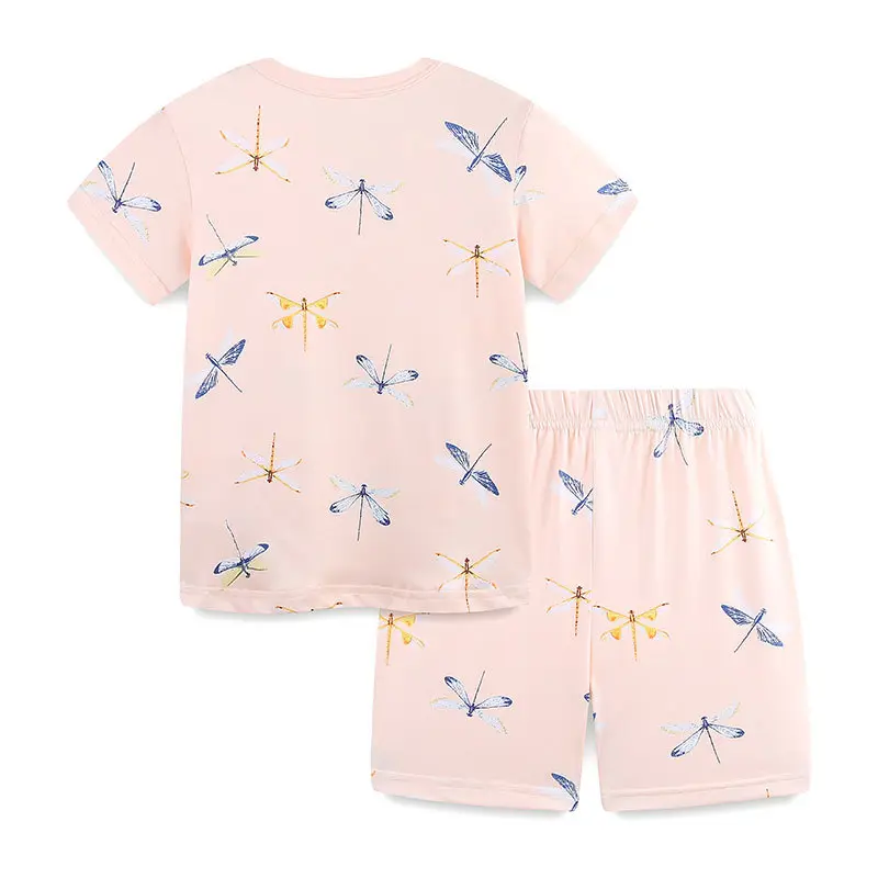 Aosta Betty Dragonfly Print Pajama Set for Girls