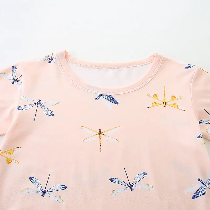 Aosta Betty Dragonfly Print Pajama Set for Girls