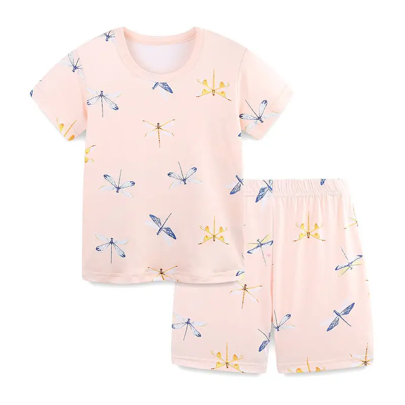 Aosta Betty Dragonfly Print Pajama Set for Girls