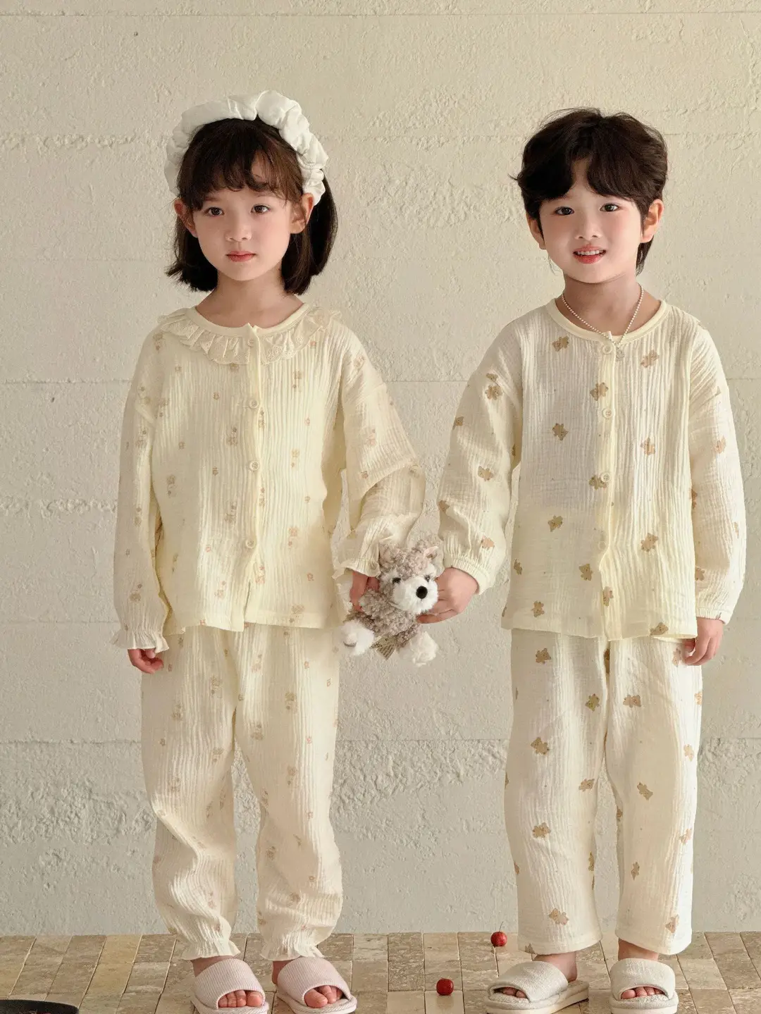 Kids Cotton Pajamas Spring New Cartoon Print