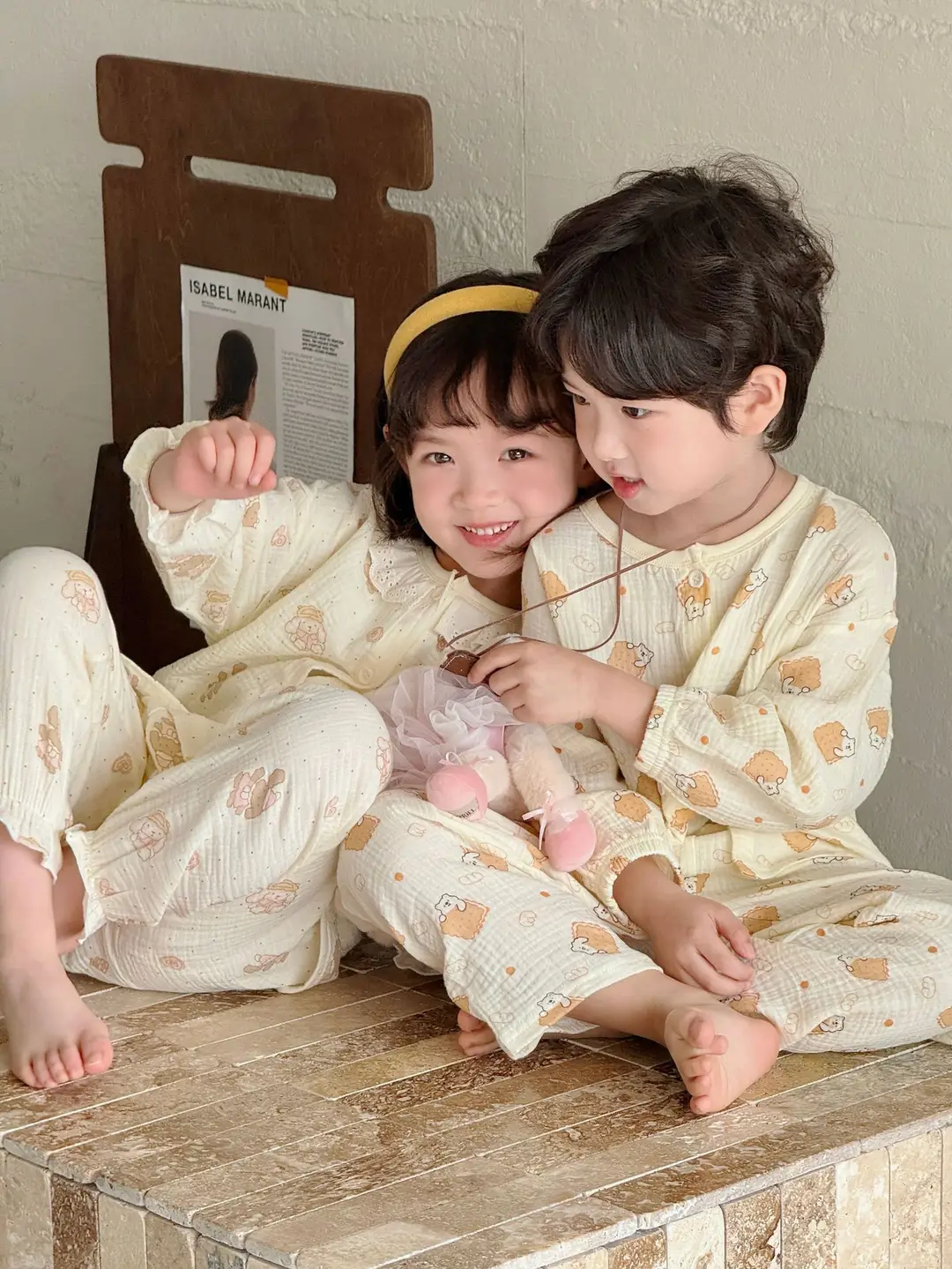 Children's Spring Pajamas Cotton Print Set