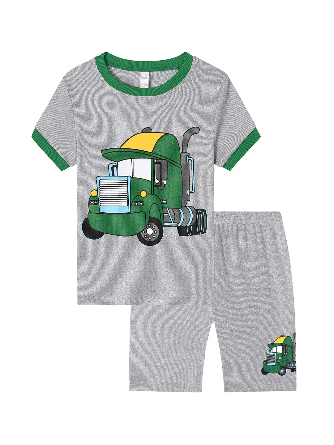 Kids Engineering Vehicle Pajamas Set Multi Color